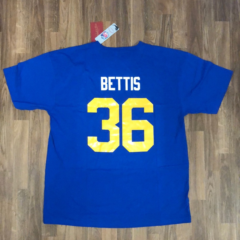 NWT Mitchell & Ness Jerome Bettis Los Angeles Rams NFL Football T-Shirt Men’s XL
